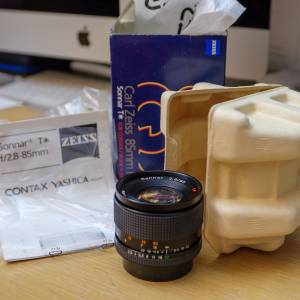Contax CY mount Zeiss Sonnar 85mm 2.8 MMG