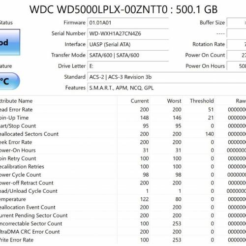 WD Black WD5000LPLX 500GB 2.5