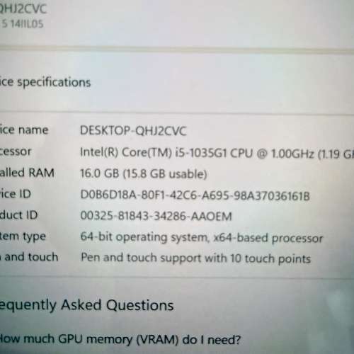 Lenovo IdeaPad Flex 5 14IIL05 Laptop 81x