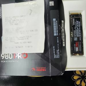 Samsung 980 Pro PCIE4.0 NVMe M.2 500Gb 盒/行/單/保