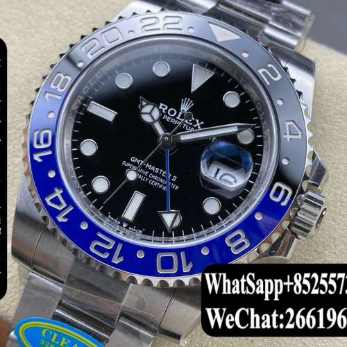 勞力士 Rolex gmt master II m126710blnr-0003 40mm 國米圈 藍黑圈
