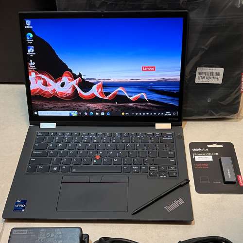 真95%新 Lenovo Thinkpad X13 Yoga G2, 4G LTE上網, 11代 i5-1145G7 vPRO, 16GB, ...