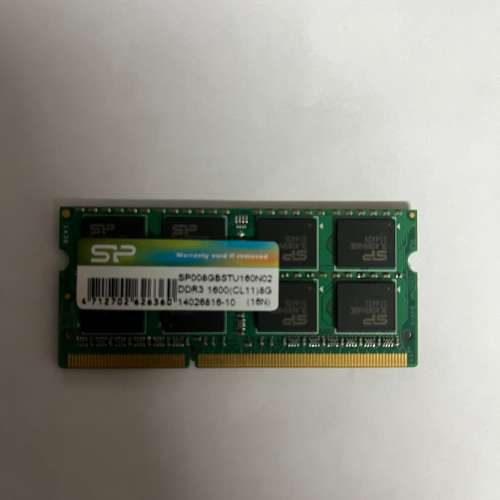 SP DDR3 1600 notebook 8GB Ram