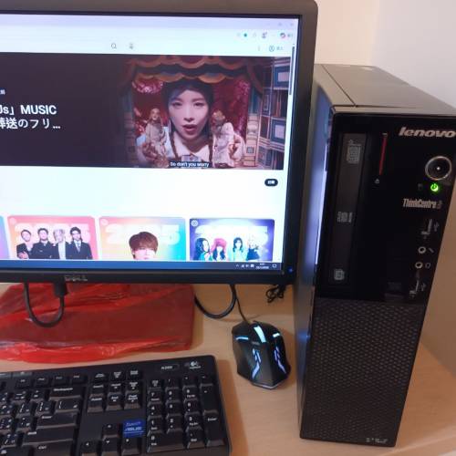 聯想牌子(LENOVO )纖薄型桌上電腦組合