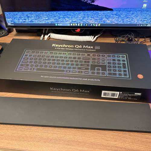 Keychron Q6 Max 白色 香蕉軸
