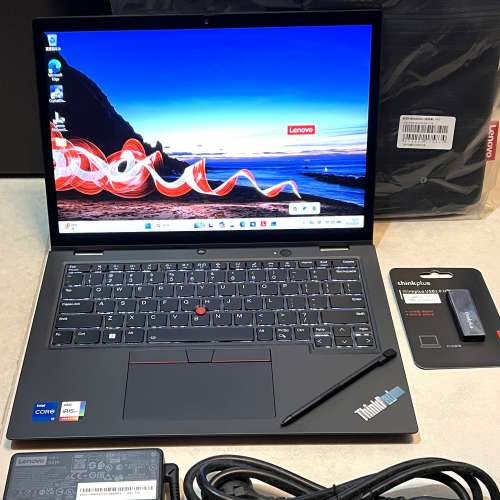真95%新 Lenovo Thinkpad L13 Yoga G4, 4G LTE上網, 13代i5-1335U, 16GB, 新512GB ...