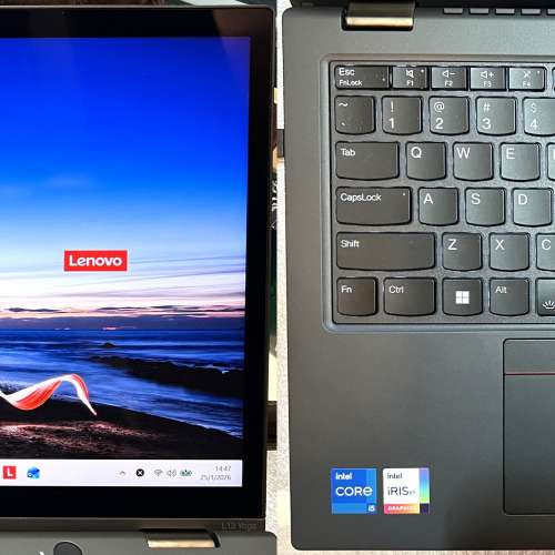 真95%新 Lenovo Thinkpad L13 Yoga G4, 4G LTE上網, 13代i5-1335U, 16GB, 新512GB ...