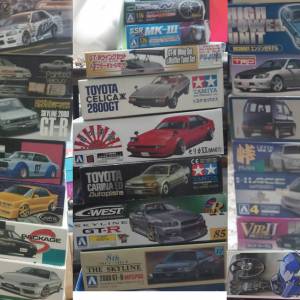 (全走不散) 19盒 1/24 模型車 (快取者優先) ( Aoshima / Fujimi / Tamiya )