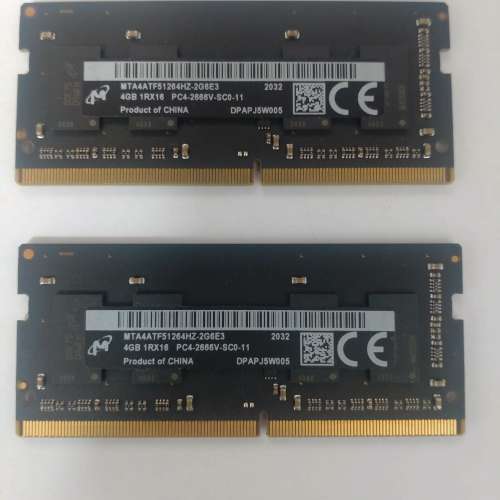 Imac 27 2020拆機ddr 4 2666 ram 4G*2 100%正常