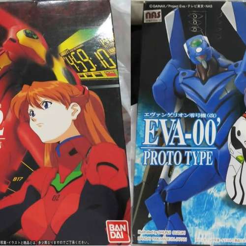 (不散賣) EVA 0號機+2號機 模型 新世紀福音戰士 Bandai