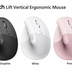 Logitech Lift Vertical Ergonomic Wireless Mouse 羅技人體工學垂直滑鼠,全新原裝水...