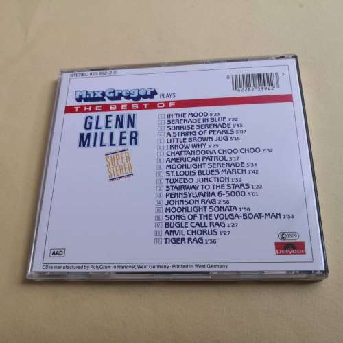 MAX GREGER PLAYS THE BEST OF GLENN MILLER 西德銀圈版