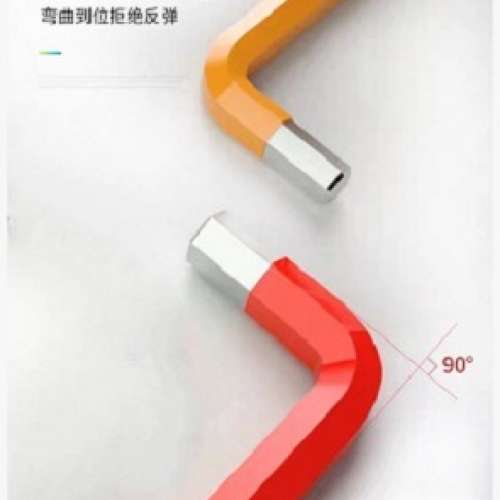 100%全新S2高速合金鋼內六角扳手,中長款球頭9件盒裝(公制). 更高硬度更耐磨損,不易...