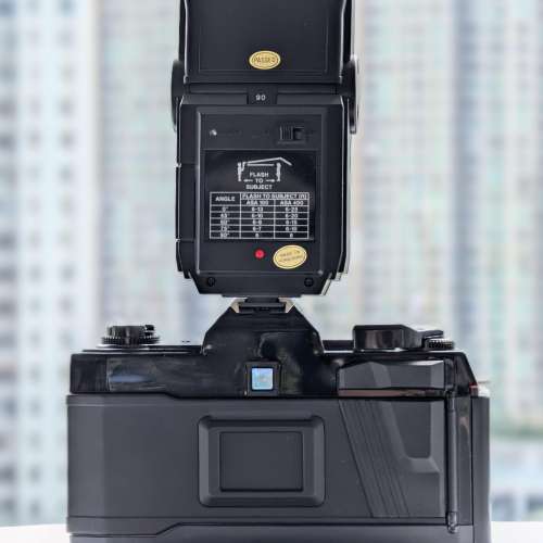 Nishika N8000 3D相機 + Twin Light 3000 閃光燈 + 機套 (新淨齊盒)