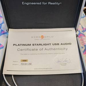 Wireworld Platinum Starlight USB Type C 1M