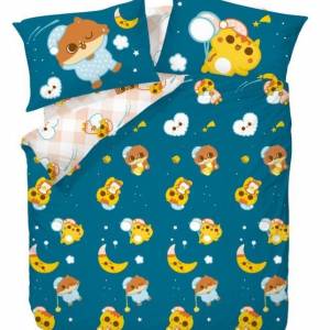 Natural Home 癲噹星空美夢 抗菌防蟎純棉床品 單人三件套裝 被袋 床單床笠 枕袋