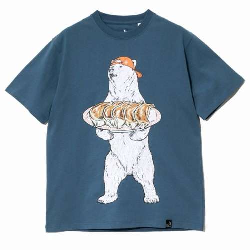 日本 Go Slow Caravan 男女餃子熊短袖 T-Shirt M 98% New