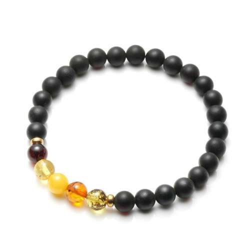 Amber Felix 波蘭頂級琥珀臧吉 五行霧翁珀手珠 7mm 有琥珀保證書 琥珀協會認證書