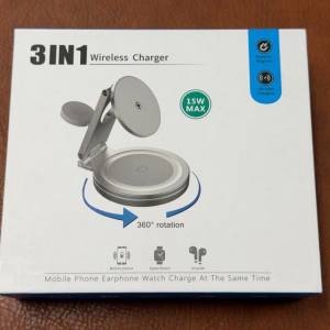 3合1 無線充電器 支持 MagSafe 15W