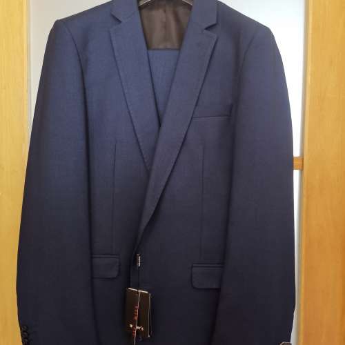 全新4件套 澳洲 Muller's 藍色男裝西裝 #44碼