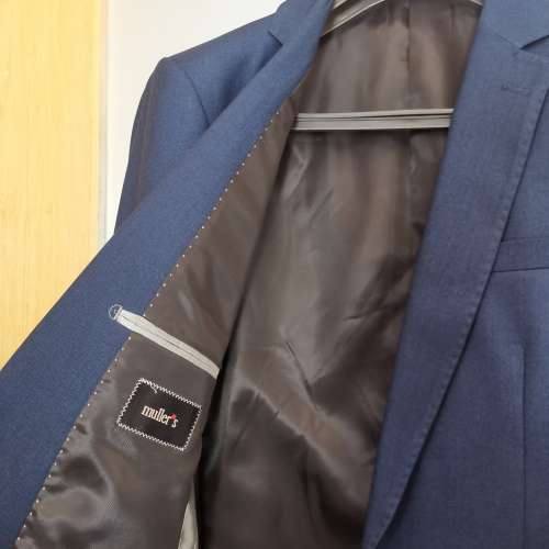 全新4件套 澳洲 Muller's 藍色男裝西裝 #44碼