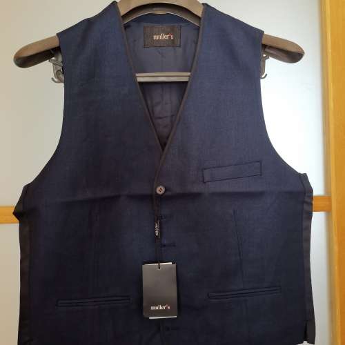 全新4件套 澳洲 Muller's 藍色男裝西裝 #44碼
