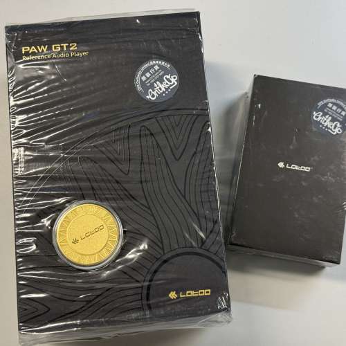 Lotoo GT2 便攜式音樂播放器 (墨菊2) 連 PW 全銅機背 99%new 有單有盒兩皮套