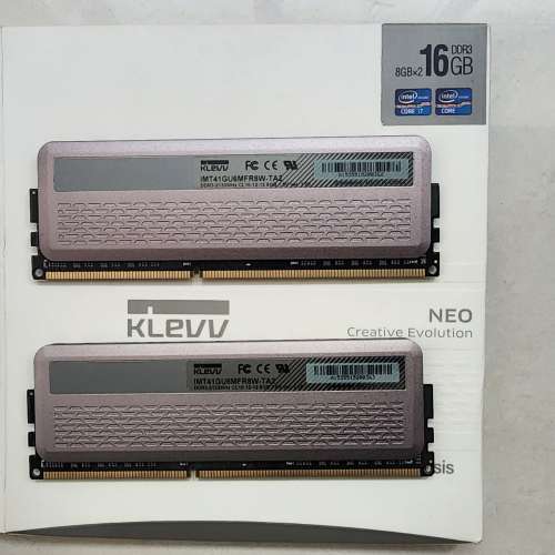 KLEVV NEO DDR3-2133 8GB x 2 total 16GB