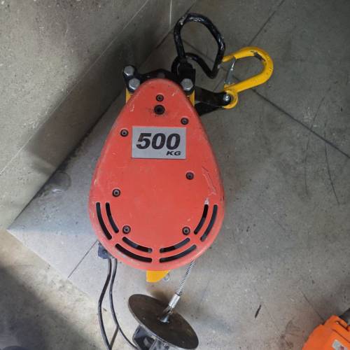 [工程完放售]Chameau駱駝牌500kg電動提升機/吊機(30米鋼索/220V)