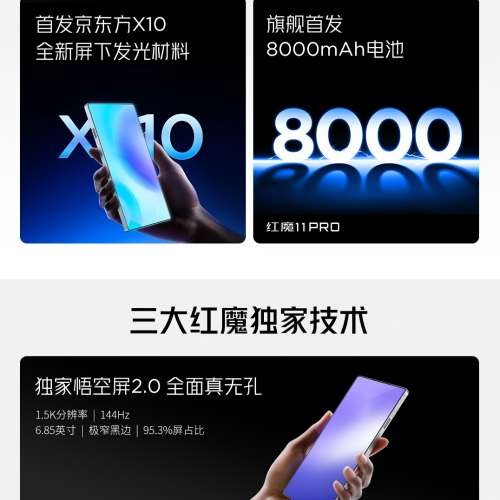 (少量現貨）全新🆕努比亞 Nubia 紅魔11Pro / 紅魔11 Pro+ 12/16/24GB+256GB/512GB/...