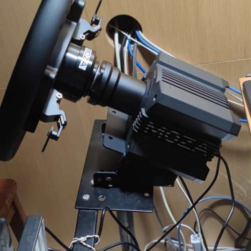 MOZA R9 V1 + CS軚盤 + 桌面㚒 + 棍波