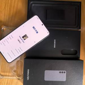三星S24+(12+256)灰色，冇花冇跌，絕對靚機，行貨過保，有芒貼有機套