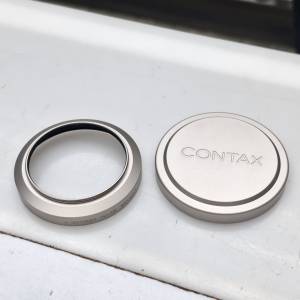 CONTAX METAL HOOD GG-1 + METAL CAP LIKE NEW