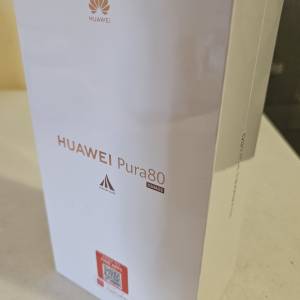 全新未拆封 Huawei Pura 80 雙卡 12GB+256GB 港行 黑色 華為