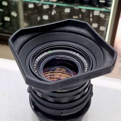 MAMIYA-SEKOR C 50mm F4.5 + FILTER + HOOD RB67 MOUNT