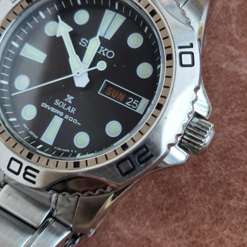 Seiko solar 光動能潛水表（42mm,V158,新换充電池）