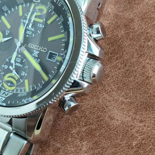 Seiko Solar 光動能 計時手表（42mm V172)