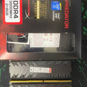 $380 Kingston HyperX Predator DDR4 16GB (8*2) 3000Mhz Ram