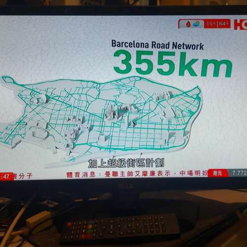 屯門良景輕鐵站交收 LG 樂金 21.5吋個人電視 MT45 22MT45D 連火牛及遙控