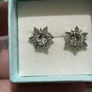 雪花銀針耳環