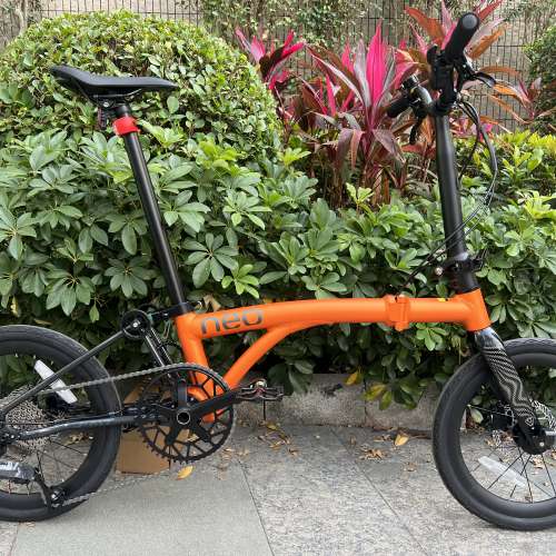 (靚價 橙色 同 限定櫻花粉色) 2026  新款 JAVA NEO 9速/12速電變 油剎桶軸 16吋349 ...