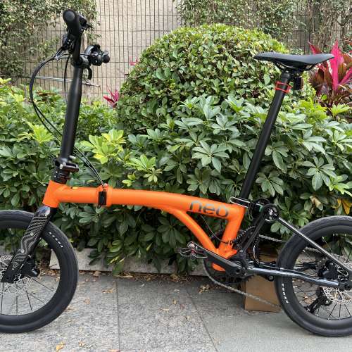 (靚價 橙色 同 限定櫻花粉色) 2026  新款 JAVA NEO 9速/12速電變 油剎桶軸 16吋349 ...