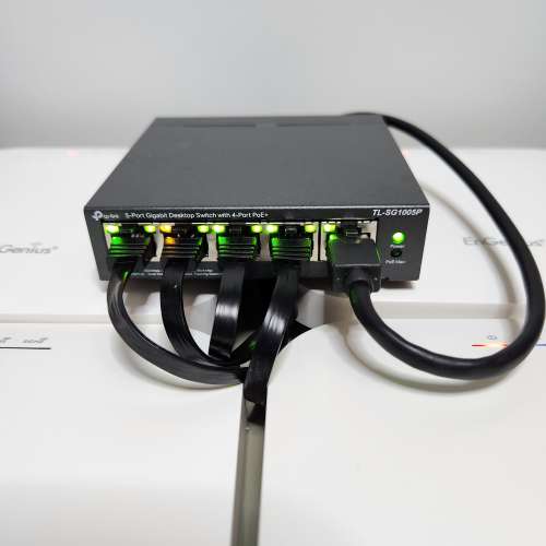 Engenius EWS357ap WiFi6 AX1800 Gigabit AP Access Point+ TP-Link POE Switch