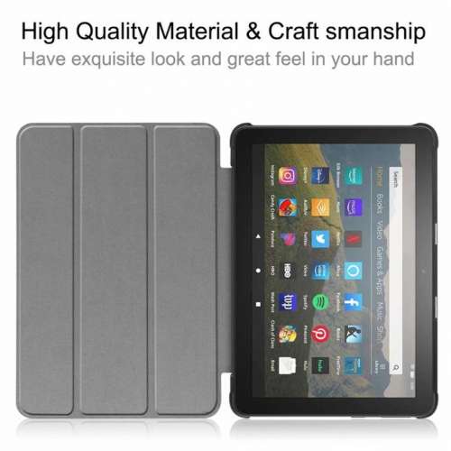 Smart Shell Trifold Stand Cover智能三摺皮套Amazon Fire HD 8/8Plus 10th, 12th,...