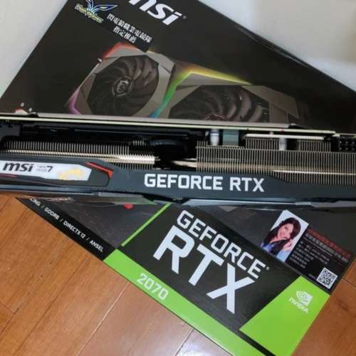 MSI RTX 2070 GAMING Z (8GB) 顯示卡 (極新淨)