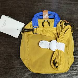 Doughnut Macaroon Tiny 斜背包 (黃 x 粉紅玫瑰 )