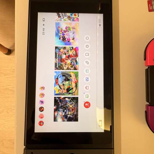 Nintendo Switch 續航版 4手掣 / 健身環 / Sd 256GB / Ring fit / MHXX