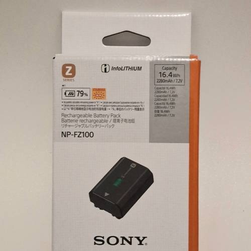 全新原裝SONY NP-FZ100 充電池