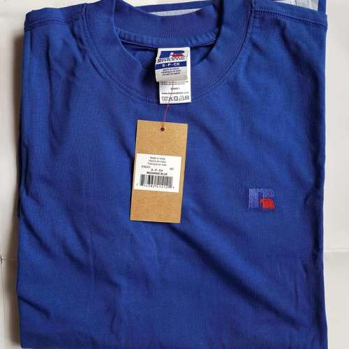 🇺🇸 美國經典Russell Athletic 男裝Tee 寶藍色 細碼 Not Carhartt、The North Fac...