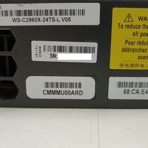 Cisco WS-C2960X-24TS-L Catalyst 2960-X Switch